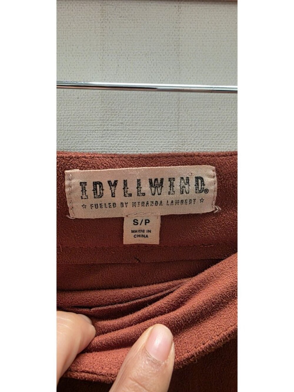 Idyllwind Miranda Lambert Fringe Skirt Faux Suede Mini Asymmetrical Sz Small - Picture 3 of 8